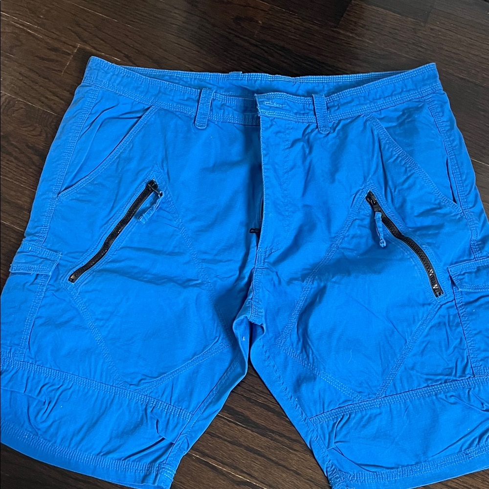 Armani Exchange Vibrant Blue Cargo Shorts
